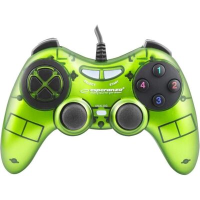 Esperanza Egg105g Fighter - Carte De Jeu Avec PC à Vibrations (PC), Manette, Vert - Publicité Esperanza Egg105g Fighter - Carte De Jeu Avec PC à Vibrations (PC), Manette, Vert - Publicité