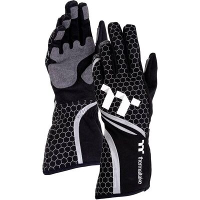 Thermaltake Sim Gloves - S - Black, Manette : accessoires, Noir - Publicité Thermaltake Sim Gloves - S - Black, Manette : accessoires, Noir - Publicité