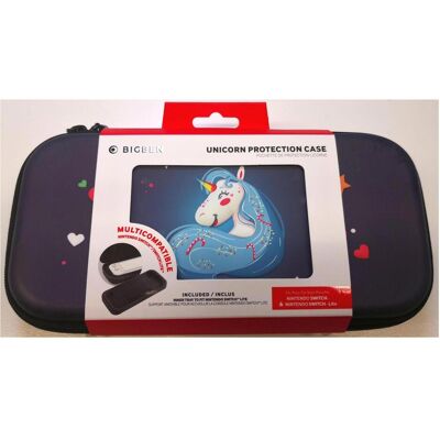Bigben Travel Case Unicorn 3D Design (Switch, Switch Lite), Autres accessoires gaming, Bleu - Publicité Bigben Travel Case Unicorn 3D Design (Switch, Switch Lite), Autres accessoires gaming, Bleu - Publicité