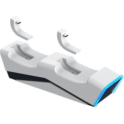 Speedlink Système de charge Twindock (PS5), Manette : accessoires, Blanc - Publicité Speedlink Système de charge Twindock (PS5), Manette : accessoires, Blanc - Publicité