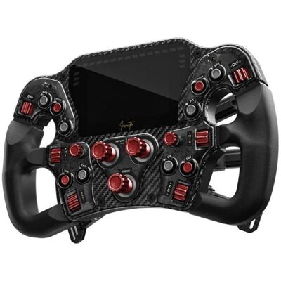 Asetek SimSports Invicta Formula Lenkrad, 4,3-Zoll-LCD, USB-C - Red on Black Edition, Manette, Rouge, Noir - Publicité Asetek SimSports Invicta Formula Lenkrad, 4,3-Zoll-LCD, USB-C - Red on Black Edition, Manette, Rouge, Noir - Publicité
