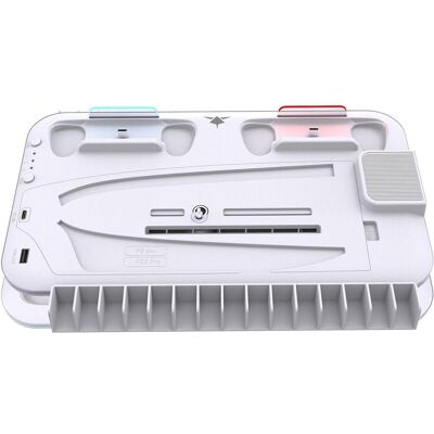 White Shark Support de refroidissement KIMURA PRO avec station de recharge pour PS5, PS5 Slim et PS5 Pro, blanc (PS5), Manette : accessoires, Blanc - Publicité White Shark Support de refroidissement KIMURA PRO avec station de recharge pour PS5, PS5 Slim et PS5 Pro, blanc (PS5), Manette : accessoires, Blanc - Publicité