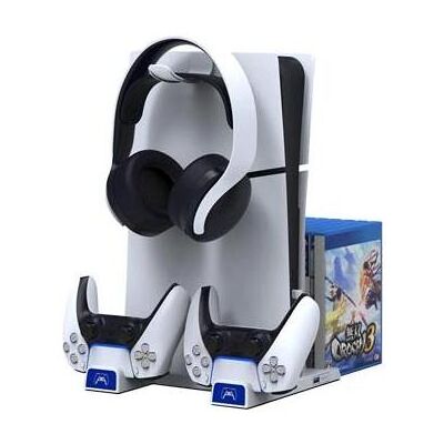 iPega P5S011 Wall Mount Stand for PS5/PS5 Slim with Dual Charger Dock for PS5 Controller (PS5), Manette : accessoires, Blanc - Publicité iPega P5S011 Wall Mount Stand for PS5/PS5 Slim with Dual Charger Dock for PS5 Controller (PS5), Manette : accessoires, Blanc - Publicité