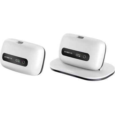 Bobovr Batterie BM60-2 6 500 mAh pour M3 Pro+ et M3, lot de 2 avec station de recharge - blanche, VR + AR : accessoires, Blanc - Publicité Bobovr Batterie BM60-2 6 500 mAh pour M3 Pro+ et M3, lot de 2 avec station de recharge - blanche, VR + AR : accessoires, Blanc - Publicité