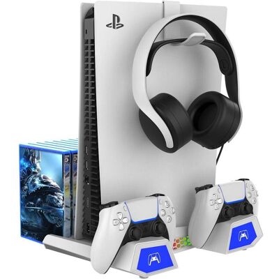 iPega P5S023 Support multifonctionnel de charge RGB avec refroidissement pour PS5/PS5 Slim White (Damaged (PS5), Manette : accessoires, Blanc - Publicité iPega P5S023 Support multifonctionnel de charge RGB avec refroidissement pour PS5/PS5 Slim White (Damaged (PS5), Manette : accessoires, Blanc - Publicité