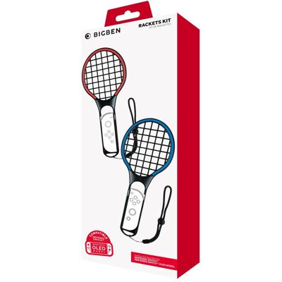 Bigben Pack de raquettes de tennis Duo (Switch, Switch OLED), Autres accessoires gaming, Noir, Bleu, Rouge - Publicité Bigben Pack de raquettes de tennis Duo (Switch, Switch OLED), Autres accessoires gaming, Noir, Bleu, Rouge - Publicité