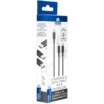 Generic Câble Fast Charge 3M pour 2 Manettes PS5/PS5 slim Type C Type C (repricing Octobre 2025) (PS5), Manette : accessoires, Noir - Publicité Generic Câble Fast Charge 3M pour 2 Manettes PS5/PS5 slim Type C Type C (repricing Octobre 2025) (PS5), Manette : accessoires, Noir - Publicité