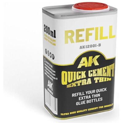 AK Interactive Refillquick Cement Extra Thin, Manette : accessoires - Publicité AK Interactive Refillquick Cement Extra Thin, Manette : accessoires - Publicité