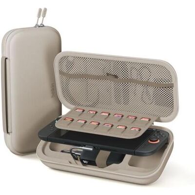 Belkin Charging Case (Switch 2), Autres accessoires gaming, Marron, Beige - Publicité Belkin Charging Case (Switch 2), Autres accessoires gaming, Marron, Beige - Publicité