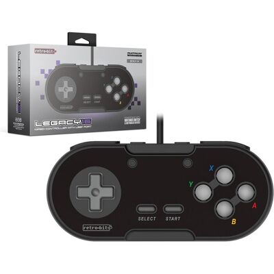 retro-bit Contrôleur de port USB Legacy 16 Noir (Framboise Pi 3, Mac, PC, Steam Machine, Switch), Manette, Noir - Publicité retro-bit Contrôleur de port USB Legacy 16 Noir (Framboise Pi 3, Mac, PC, Steam Machine, Switch), Manette, Noir - Publicité