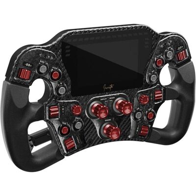 Asetek Volant SimSports Invicta Formula, écran LCD 4,3 pouces, USB-C - Édition Rouge sur Noir (PC), Manette, Rouge, Noir - Publicité Asetek Volant SimSports Invicta Formula, écran LCD 4,3 pouces, USB-C - Édition Rouge sur Noir (PC), Manette, Rouge, Noir - Publicité