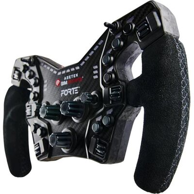 Asetek Poignée en daim SimSports (PC), Manette : accessoires, Noir - Publicité Asetek Poignée en daim SimSports (PC), Manette : accessoires, Noir - Publicité
