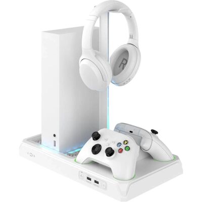 Support de charge et refroidissement pour Xbox Series S/X - Blanc - Publicité Support de charge et refroidissement pour Xbox Series S/X - Blanc - Publicité