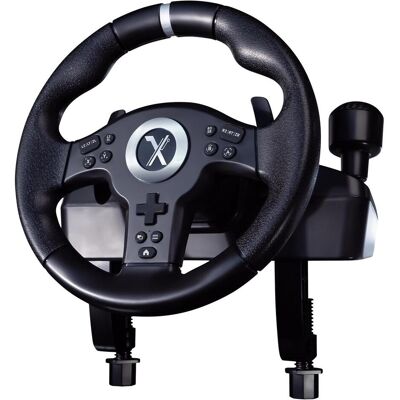 Lexip XDRIVE-350 Multiplatform Steering Wheel (PC, PS3, PS4, PS5, Switch, Switch 2, Xbox One S, Xbox Series S, Xbox Series X), Manette, Noir - Publicité Lexip XDRIVE-350 Multiplatform Steering Wheel (PC, PS3, PS4, PS5, Switch, Switch 2, Xbox One S, Xbox Series S, Xbox Series X), Manette, Noir - Publicité