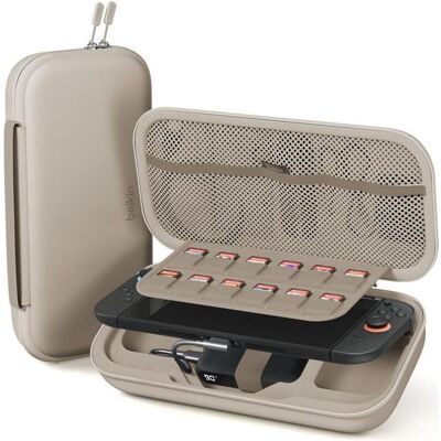 Belkin Charging Case (Switch 2), Autres accessoires gaming, Marron, Beige - Publicité Belkin Charging Case (Switch 2), Autres accessoires gaming, Marron, Beige - Publicité