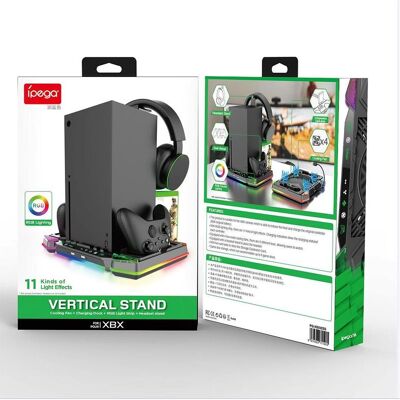 iPega XBX025S Xbox Series X, manette sans fil, station d'accueil pour casque sans fil, RGB, noir, Manette, Noir - Publicité iPega XBX025S Xbox Series X, manette sans fil, station d'accueil pour casque sans fil, RGB, noir, Manette, Noir - Publicité
