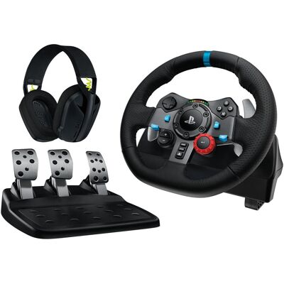 Logitech G G29 Driving Force Racing Wheel (PC, PS4, PS5), Manette, Noir - Publicité Logitech G G29 Driving Force Racing Wheel (PC, PS4, PS5), Manette, Noir - Publicité