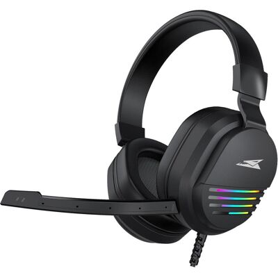 Casque gaming Baracuda Pearl - PC, LED, filaire - Publicité Casque gaming Baracuda Pearl - PC, LED, filaire - Publicité