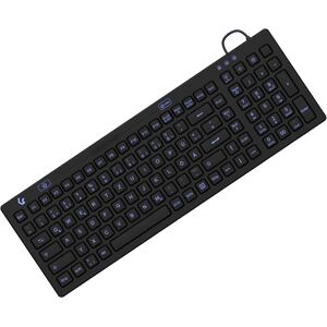 KeySonic Clavier industriel, USB, éclairé, silicone, noir, protection contre l'eau et la poussière IP68 (DE, Filaire), Clavier, Noir - Publicité KeySonic Clavier industriel, USB, éclairé, silicone, noir, protection contre l'eau et la poussière IP68 (DE, Filaire), Clavier, Noir - Publicité