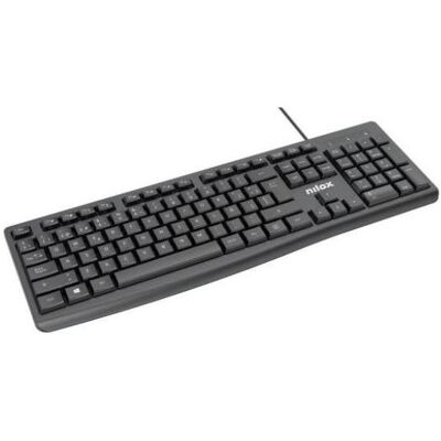 Nilox Clavier Usb Black (IT, Filaire), Clavier, Noir - Publicité Nilox Clavier Usb Black (IT, Filaire), Clavier, Noir - Publicité