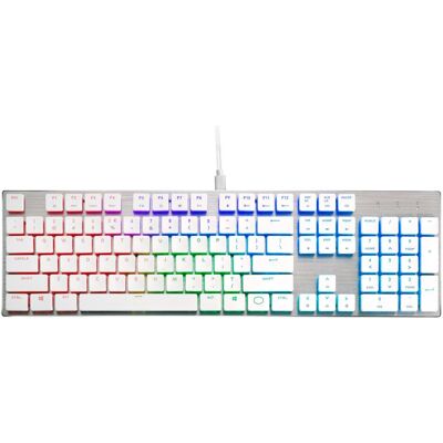 Cooler Master SK650 (DE, Filaire), Clavier, Blanc - Publicité Cooler Master SK650 (DE, Filaire), Clavier, Blanc - Publicité
