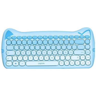 LogiLink Prüfen (DE, Sans fil), Clavier, Bleu - Publicité LogiLink Prüfen (DE, Sans fil), Clavier, Bleu - Publicité