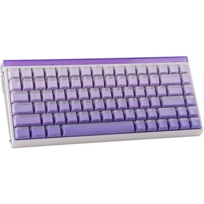 Aula Gasket-Tastatur HERO84 HE Weiss+Lila+Farbverlauf+LIGHT JadeKing-Schalter RGB (DE, Filaire), Clavier, Blanc, Violet - Publicité Aula Gasket-Tastatur HERO84 HE Weiss+Lila+Farbverlauf+LIGHT JadeKing-Schalter RGB (DE, Filaire), Clavier, Blanc, Violet - Publicité