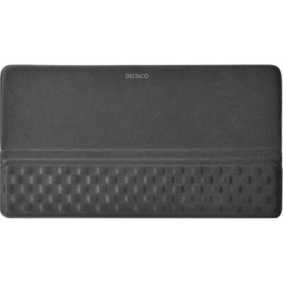 Deltaco Pavé de poignet et support de clavier ergonomiques, Souris + clavier : accessoires, Noir - Publicité Deltaco Pavé de poignet et support de clavier ergonomiques, Souris + clavier : accessoires, Noir - Publicité