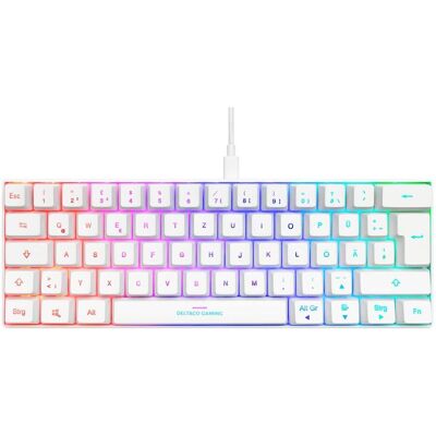 Deltaco Gaming GAM-075 (DE, Filaire), Clavier, Blanc - Publicité Deltaco Gaming GAM-075 (DE, Filaire), Clavier, Blanc - Publicité