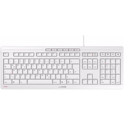 Cherry Stream (DE, Filaire), Clavier, Blanc - Publicité Cherry Stream (DE, Filaire), Clavier, Blanc - Publicité