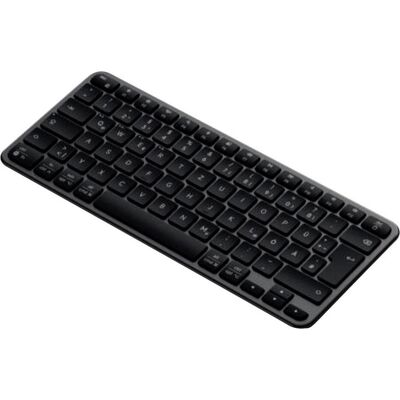 Satechi Slim EX1 Kabellose Tastatur, Space Schwarz, Bluetooth, Deutsch (DE, Sans fil), Clavier, Noir - Publicité Satechi Slim EX1 Kabellose Tastatur, Space Schwarz, Bluetooth, Deutsch (DE, Sans fil), Clavier, Noir - Publicité