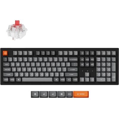 Keychron K10 Max Swappable RGB Backlight Red Switch ISO Layout Italian - Black (ABS Caps) (IT, Filaire, Sans fil), Clavier, Noir - Publicité Keychron K10 Max Swappable RGB Backlight Red Switch ISO Layout Italian - Black (ABS Caps) (IT, Filaire, Sans fil), Clavier, Noir - Publicité