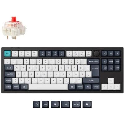 Keychron Q3 Max Swappable RGB Backlight Red Switch Knob Version ISO Layout Italian - Black (PBT Caps) (IT, Filaire, Sans fil), Clavier, Noir - Publicité Keychron Q3 Max Swappable RGB Backlight Red Switch Knob Version ISO Layout Italian - Black (PBT Caps) (IT, Filaire, Sans fil), Clavier, Noir - Publicité
