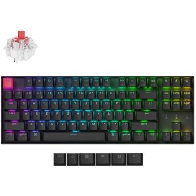 Keychron K8 (Version 2) Swappable RGB Backlight Aluminum Red Switch ISO Layout Italian (ABS Caps) (IT, Filaire, Sans fil), Clavier, Argent - Publicité Keychron K8 (Version 2) Swappable RGB Backlight Aluminum Red Switch ISO Layout Italian (ABS Caps) (IT, Filaire, Sans fil), Clavier, Argent - Publicité