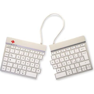 Clavier R-Go Split Break - Ergonomique Sans Fil Compact avec LED - Publicité Clavier R-Go Split Break - Ergonomique Sans Fil Compact avec LED - Publicité