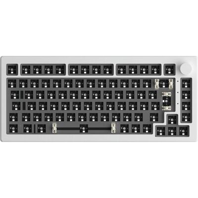 Akko 5075B Via Barebone Gaming Tastatur, 75% - ANSI, Moon White (Barebone, Filaire, Sans fil), Clavier, Blanc - Publicité Akko 5075B Via Barebone Gaming Tastatur, 75% - ANSI, Moon White (Barebone, Filaire, Sans fil), Clavier, Blanc - Publicité