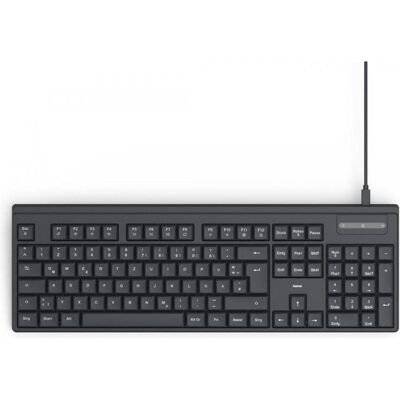 Hama Kabelgebundene Tastatur CK-100 schwarz (DE, Filaire), Clavier, Noir - Publicité Hama Kabelgebundene Tastatur CK-100 schwarz (DE, Filaire), Clavier, Noir - Publicité
