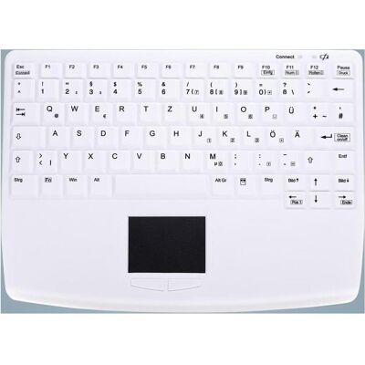 Cherry Hygiène Sans Fil Style Notebook (FR, Sans fil), Clavier, Blanc - Publicité Cherry Hygiène Sans Fil Style Notebook (FR, Sans fil), Clavier, Blanc - Publicité