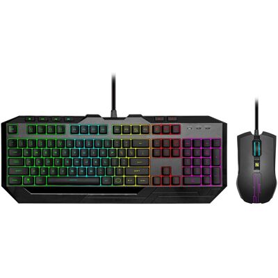 Cooler Master Desktop Gaming Devastator 4 (DE) black RGB revised Version (DE, Filaire), Clavier, Noir - Publicité Cooler Master Desktop Gaming Devastator 4 (DE) black RGB revised Version (DE, Filaire), Clavier, Noir - Publicité