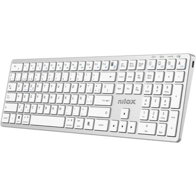 Nilox Keyboard Mac Silver (IT, Sans fil), Clavier, Argent - Publicité Nilox Keyboard Mac Silver (IT, Sans fil), Clavier, Argent - Publicité