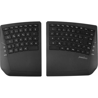 Perixx Wireless Ergonomic Split Compact DE Black Keyboard (Relisting) (DE, Sans fil), Clavier, Noir - Publicité Perixx Wireless Ergonomic Split Compact DE Black Keyboard (Relisting) (DE, Sans fil), Clavier, Noir - Publicité