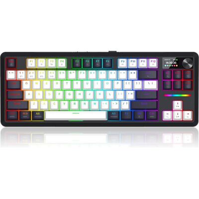 Redragon K746WB-RGB-PRO (DE, Filaire, Sans fil), Clavier, Blanc, Noir - Publicité Redragon K746WB-RGB-PRO (DE, Filaire, Sans fil), Clavier, Blanc, Noir - Publicité