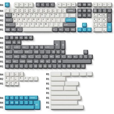 Keychron KEY-PBT-12, Capuchon, Multicolore - Publicité Keychron KEY-PBT-12, Capuchon, Multicolore - Publicité