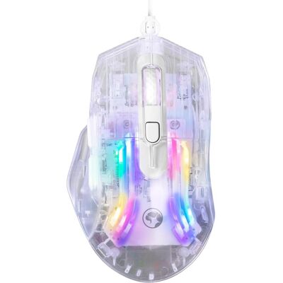Marvo Mysz Prism 40 (M413) (Filaire), Souris, Blanc, Noir - Publicité Marvo Mysz Prism 40 (M413) (Filaire), Souris, Blanc, Noir - Publicité