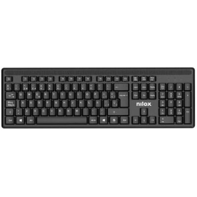Nilox NXKMWIT011 Clavier et souris CT20 (IT, Filaire, Sans fil), Clavier, Noir - Publicité Nilox NXKMWIT011 Clavier et souris CT20 (IT, Filaire, Sans fil), Clavier, Noir - Publicité