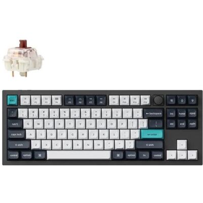 Keychron Q3 Max Swappable RGB Backlight Brown Switch Knob Version ISO Layout Italian - Black (PBT Caps) (IT, Filaire, Sans fil), Clavier, Noir - Publicité Keychron Q3 Max Swappable RGB Backlight Brown Switch Knob Version ISO Layout Italian - Black (PBT Caps) (IT, Filaire, Sans fil), Clavier, Noir - Publicité