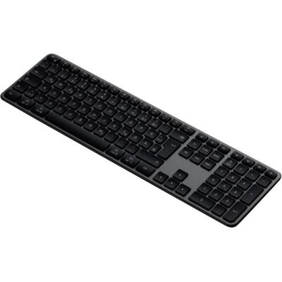 Satechi Slim EX3 Kabellose Tastatur, Space Schwarz, Bluetooth, Deutsch (DE, Sans fil), Clavier, Noir - Publicité Satechi Slim EX3 Kabellose Tastatur, Space Schwarz, Bluetooth, Deutsch (DE, Sans fil), Clavier, Noir - Publicité
