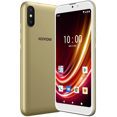 Konrow Easy S55P2021 (Double Sim - 4G - Écran 5.45" - 16 Go, 1 Go RAM) Or (16 Go, 5.45", Double SIM, 4G), Téléphone portable - Publicité Konrow Easy S55P2021 (Double Sim - 4G - Écran 5.45" - 16 Go, 1 Go RAM) Or (16 Go, 5.45", Double SIM, 4G), Téléphone portable - Publicité