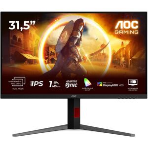 AOC U32G4U Fast IPS Monitor,,, 2x HDMI, DisplayPort, USB Hub (3840 x 2160 pixels, 31.50"), Moniteur, Noir, Rouge - Publicité AOC U32G4U Fast IPS Monitor,,, 2x HDMI, DisplayPort, USB Hub (3840 x 2160 pixels, 31.50"), Moniteur, Noir, Rouge - Publicité