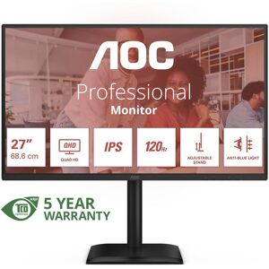 AOC Q27E4U (2560 x 1440 pixels, 27"), Moniteur, Noir - Publicité AOC Q27E4U (2560 x 1440 pixels, 27"), Moniteur, Noir - Publicité